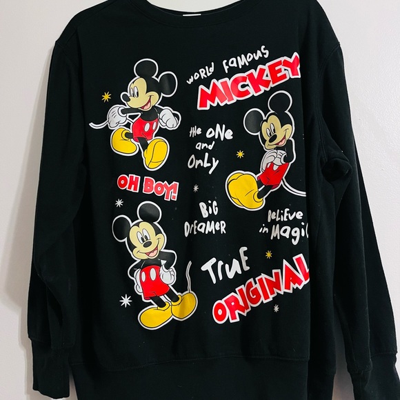 Disney Sweaters - NEW Disney Black Mickey Mouse Sweater XL